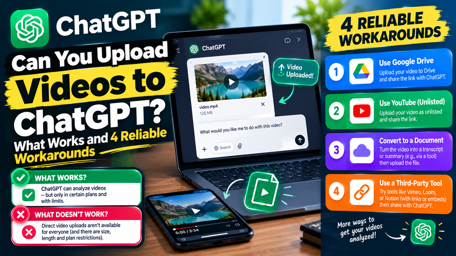 Can You Upload Videos to ChatGPT