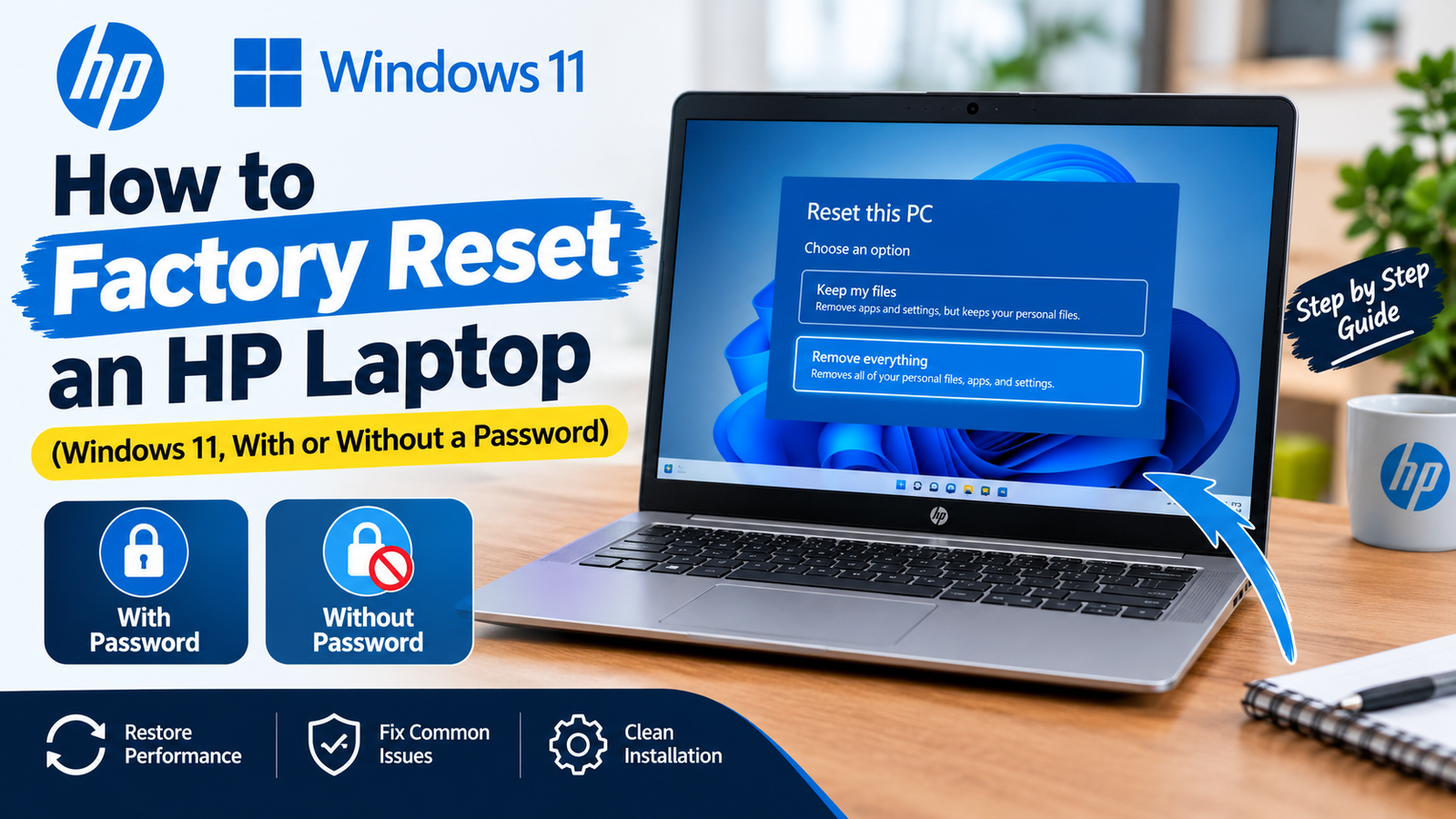 How to Factory Reset an HP Laptop