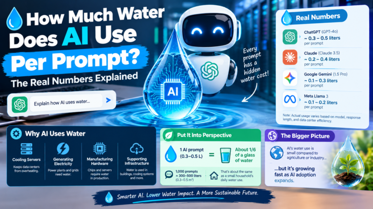 How Much Water Does AI Use Per Prompt? The Real Numbers Explained