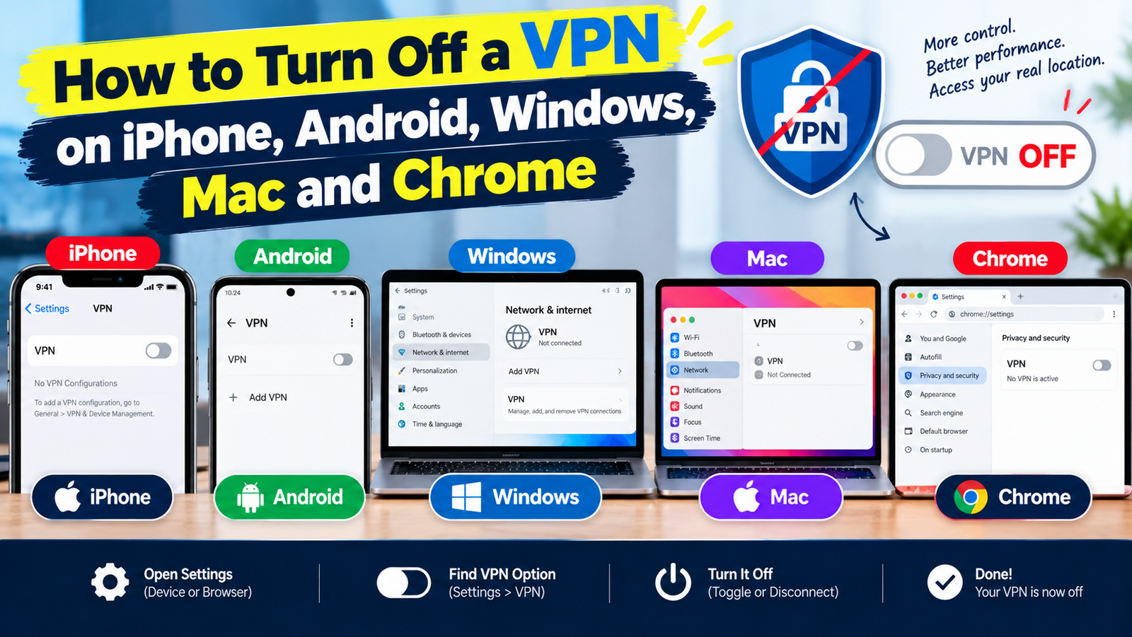 How to Turn Off a VPN