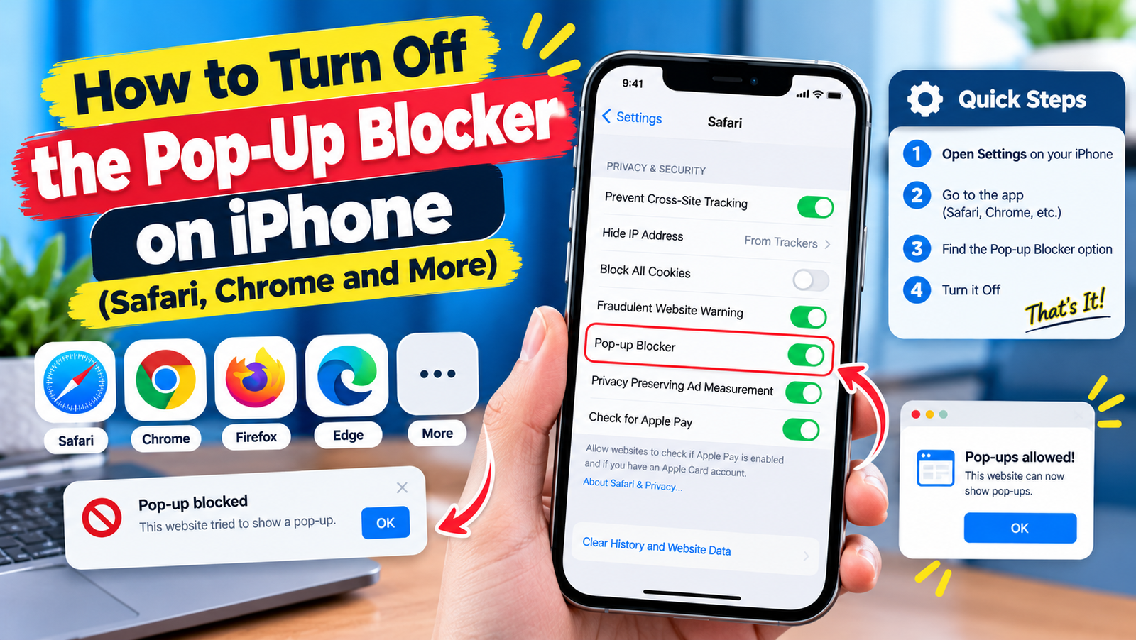 How to Turn Off the Pop-Up Blocker on iPhone